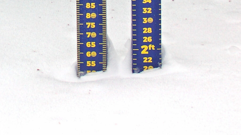 height of snow webcam