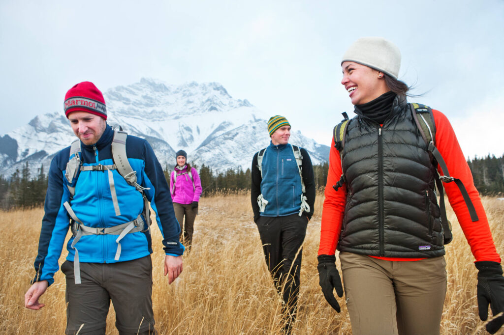 Hiking around Lake Minnewanka